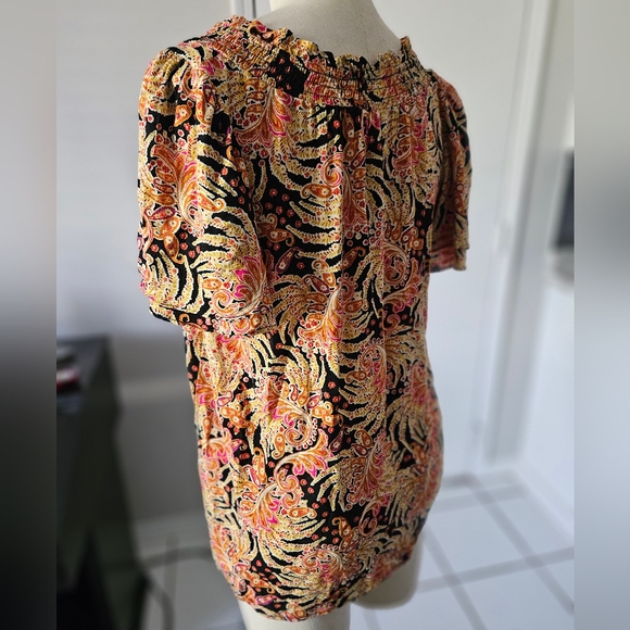 Rose + Olive Boho Top Small - Picture 4 of 5